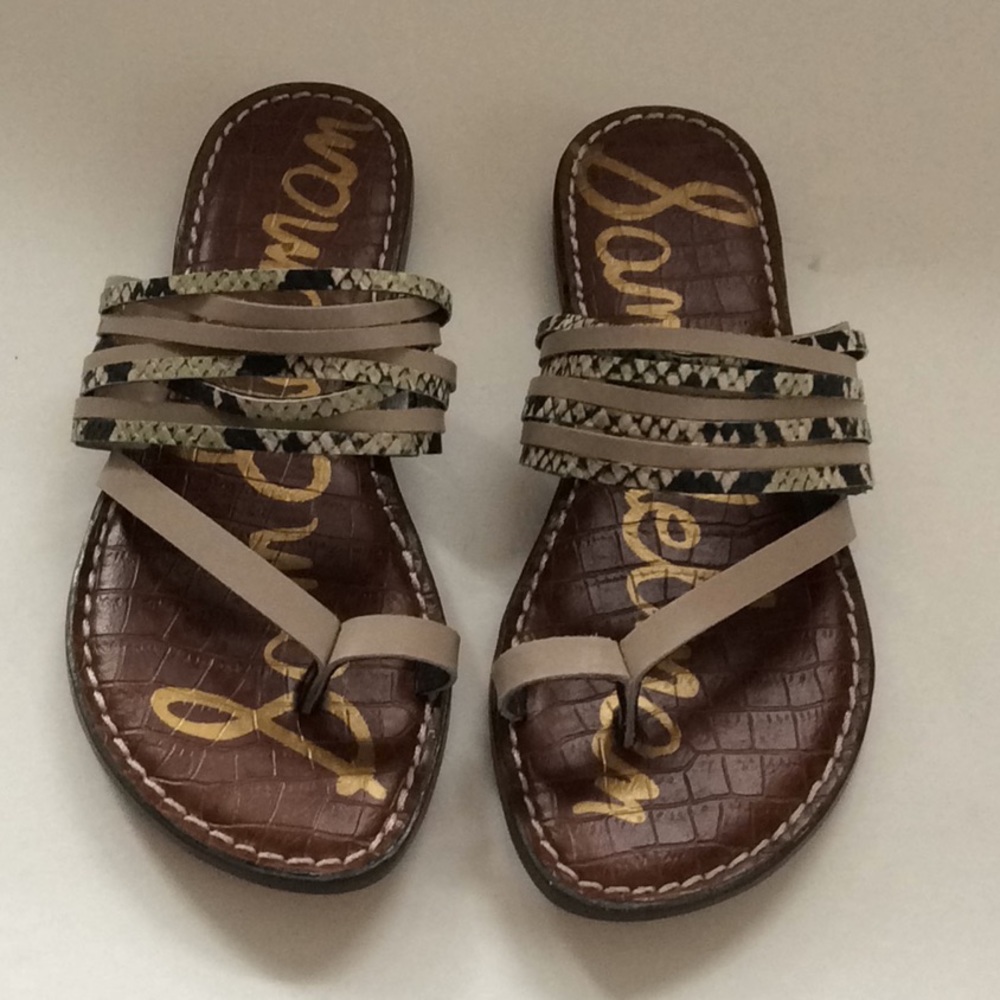 NEW Sam Edelman python sandals - Picture 2 of 8